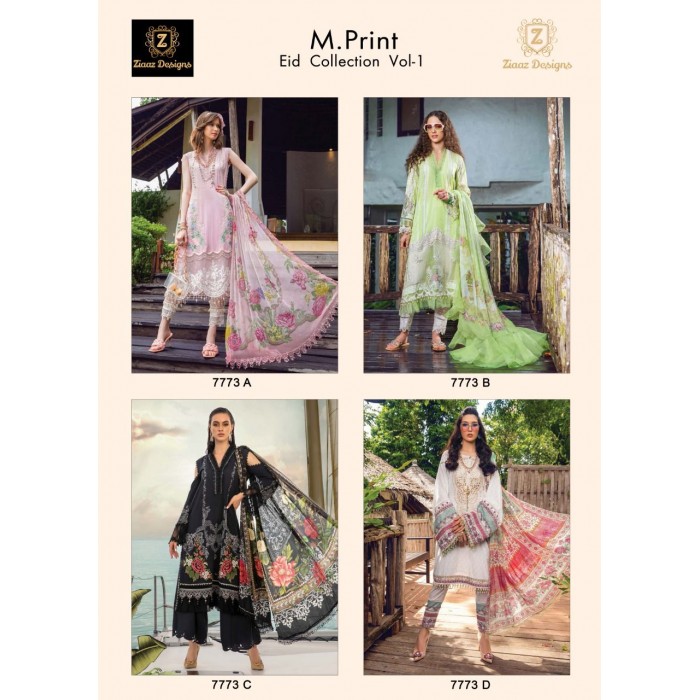Ziaaz Mprint Eid Collection Vol 1 Pakistani Salwar Suits